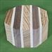 Zebrawood, Black Walnut & Maple Segmented Bowl Blank ~ 6 x 3 ~ $39.99 #447